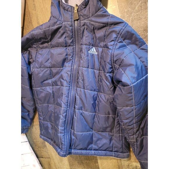 Blue Youth Adidas AS IS fleece jacket zip up - Picture 2 of 6